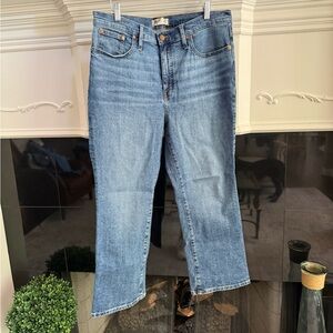 Madewell Cali Demi boot Crop Jean size 14